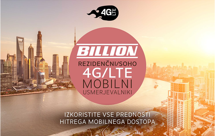 Billion | 4G/LTE mobilni usmerjevalniki za rezidenčna in SOHO okolja