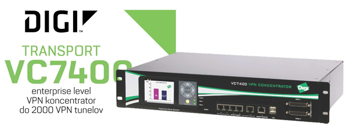 DIGI | DIGI Transport VC7400 - profesionalni VPN koncentrator
