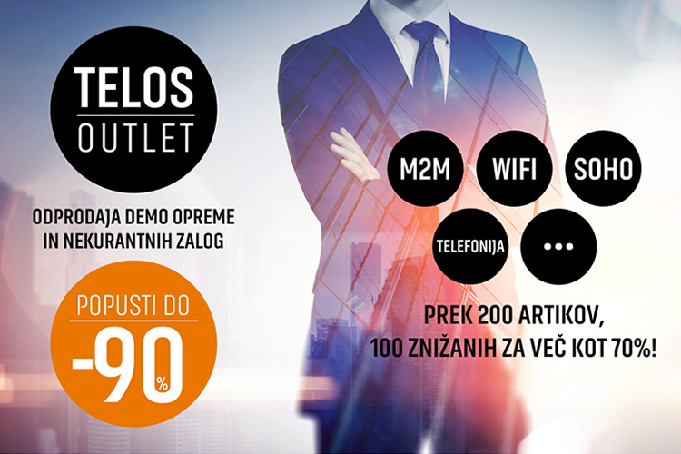 Telos Outlet | Popusti do 80% | Odprodaja demo opreme in nekurantnih zalog