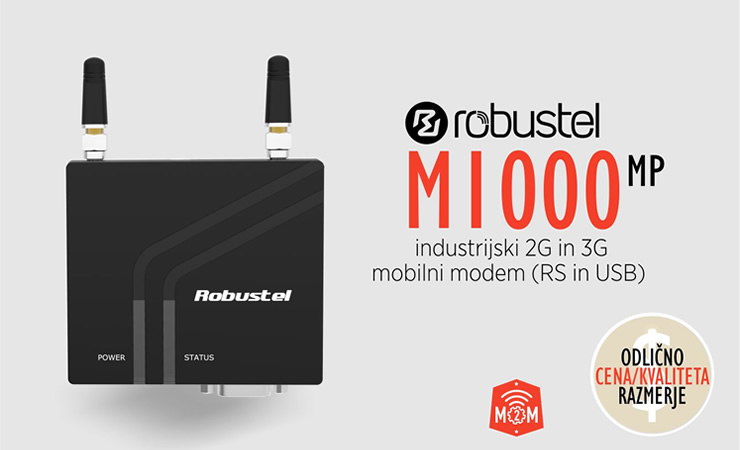 Robustel | M1000 MP - industrijski mobilni modem za M2M aplikacje