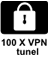 Vgrajenih 100 VPN tunelov