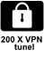 Vgrajenih 200 VPN tunelov