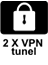 Vgrajena 2 VPN tunela