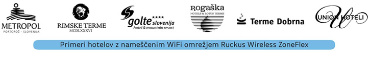 Hoteli z nameščenim WiFi omrežjem Ruckus Wireless