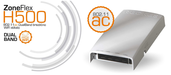 Ruckus Wireless | ZoneFlex H500 - 802.11ac brezino WiFi stikalo