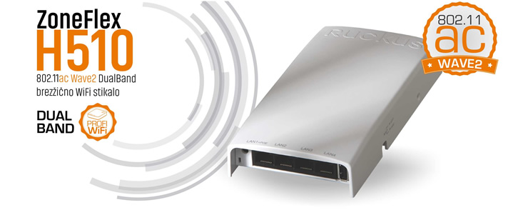 Ruckus Wireless | ZoneFlex H510 - 802.11ac Wave2 brezžično WiFi stikalo