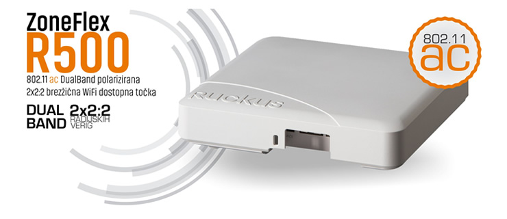 Ruckus Wireless | ZoneFlex R500 - 802.11ac brezžična WiFi dostopna točka