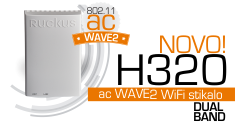 ZoneFlex H320 -  802.11ac Wave2 DualBand WiFi stikalo | 2 x LAN