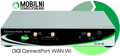 DIGI | ConnectPort WAN Wi | Mobilni 3G VPN usmerjevalnik z vgrajeno WiFi dostopno to�ko