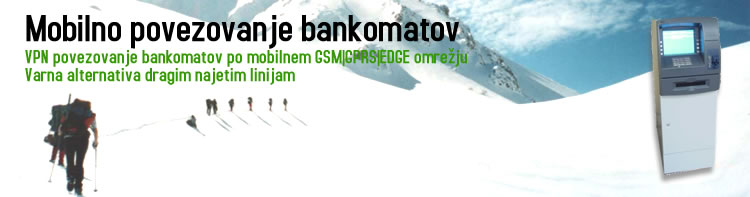 Mobilno povezovanje bankomatov