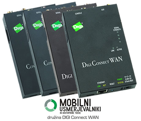 DIGI | Dru�ina DIGI Connect WAN | Mobilni GSM/GPER/EDGE usmerjevalnik, dostopovne to�ke, VPN naprave