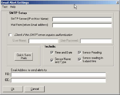 Nastavitve opozarjanja z elektronsko po�to 