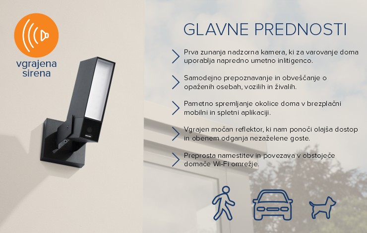 Netatmo zunanja kamera | glavne prednosti