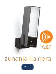 Netatmo zunanja varnostna kamera z vgrajenim reflektorjem in sireno