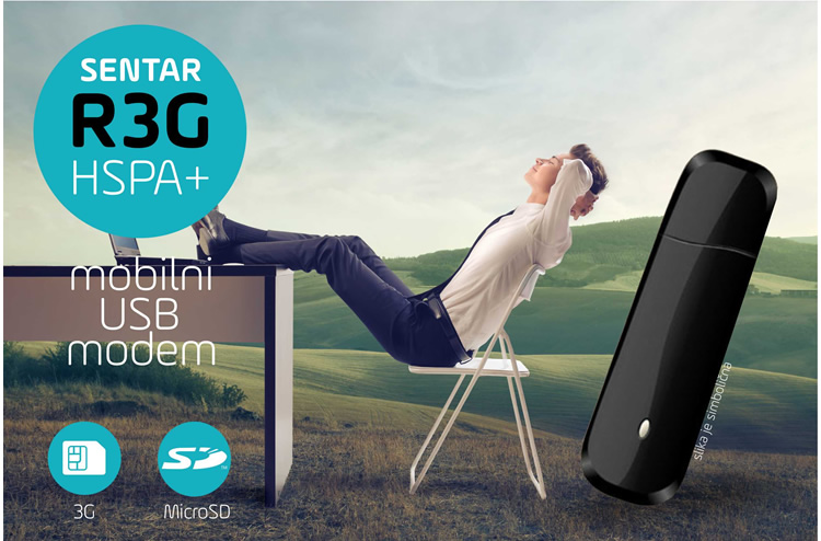 Sentar Wireless | R3G - HSPA+ mobilni USB modem
