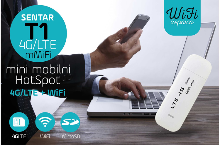 Sentar Wireless | R85 - 4G/LTE mobilni Hotspot za WiFi v epu