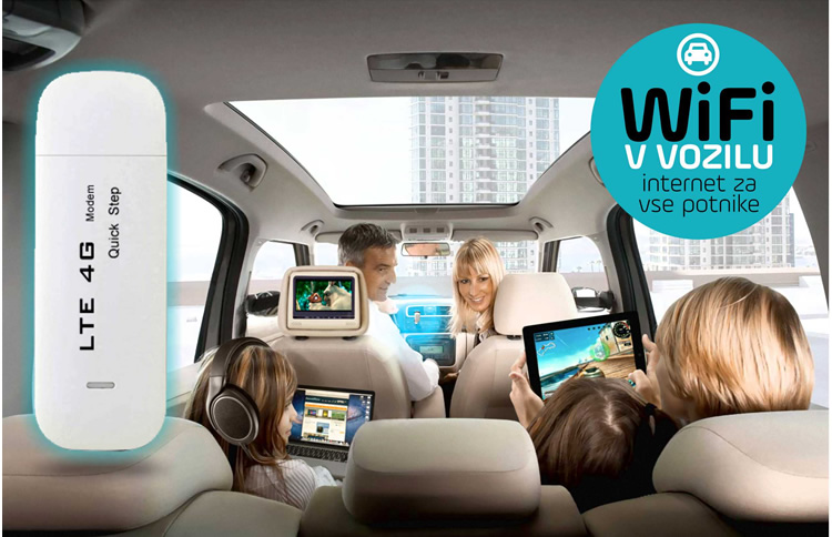 Sentar Wireless | Travel - napajalni komplet za WiFi dostop v vozilu