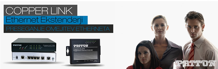 Patton | CopperLink Ethernet Extenderji - preseganje omejitev Etherneta