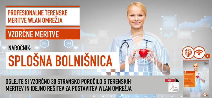 Vzor�ne meritve WLAN omre�ja - poro�ilo in idejna re&scaron;itev