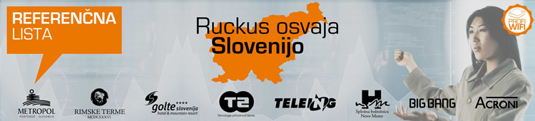 Ruckus Wireless | Ruckus osvaja Slovenijo | Impresivna referen�na lista objektov | �tudije primerov