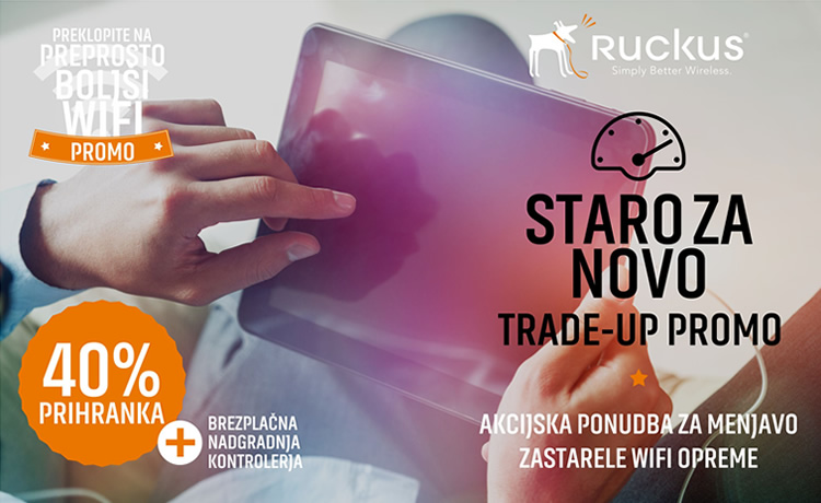 Ruckus Wireless | Trade-Up promocija - Staro za Novo - 40% prihranka