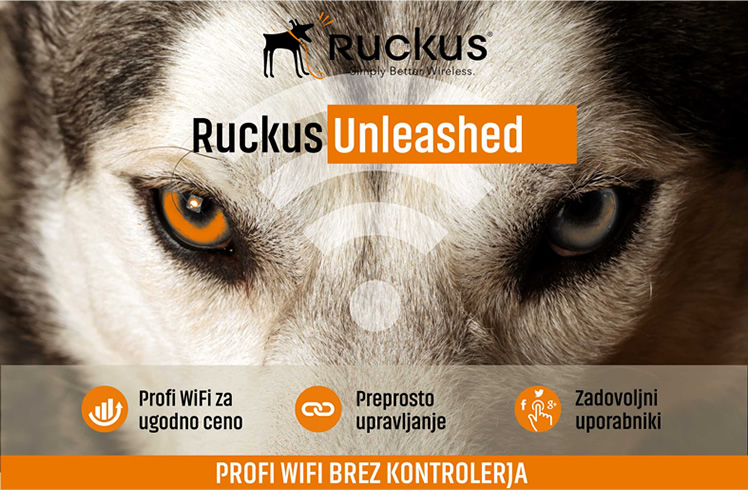 Ruckus Unleashed - profi WIFi omre�je brez konfrolerja