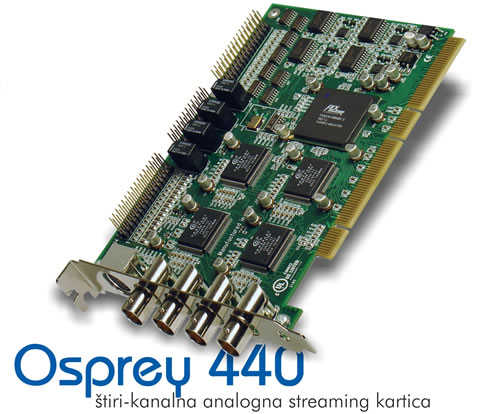 Osprey 440 - tiri kanalna analogna streaming kartica 