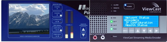 Ekran z prikazom ivega struja in statusno okno, oba prisotna na sprednji strani strenika